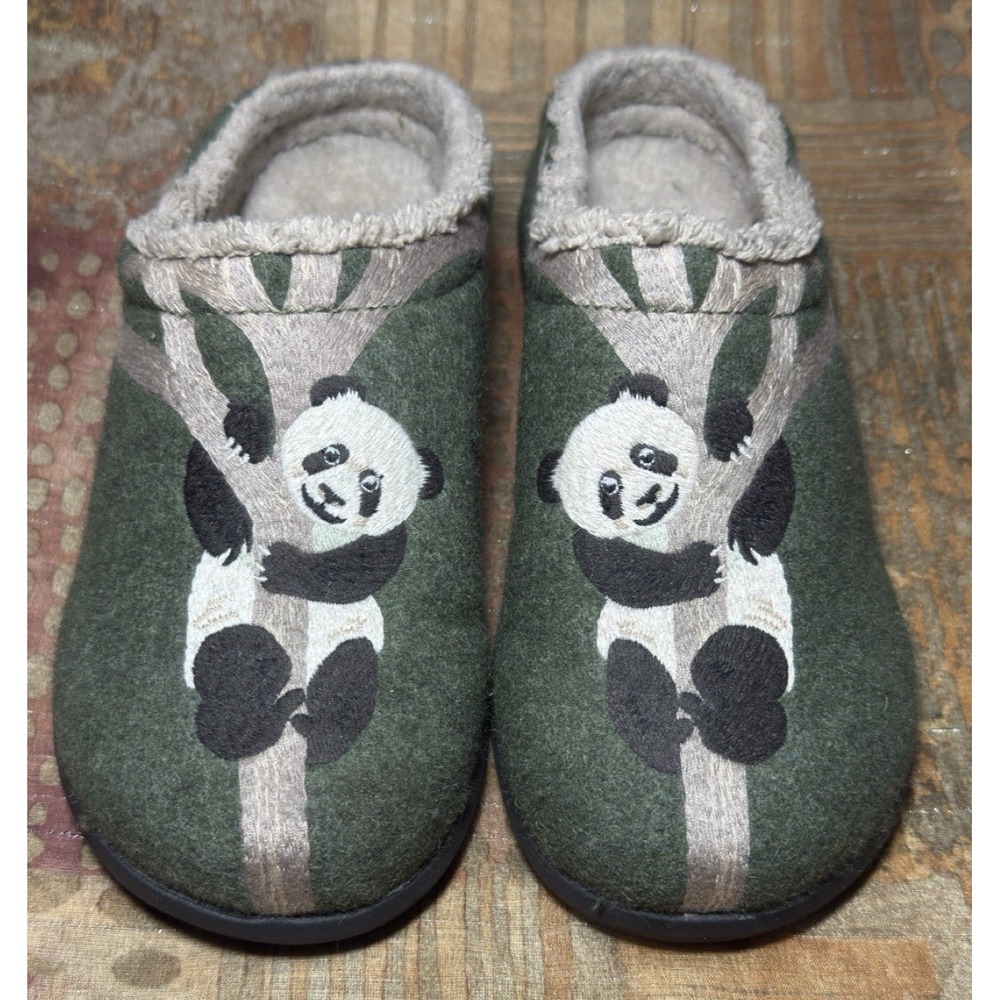 LL Bean Daybreak Scuffs Panda Slippers Womens 8 Clogs Slip On Low Top Mules